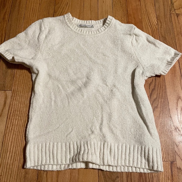 Abercrombie Textural Crew Sweater Tee - Picture 1 of 3